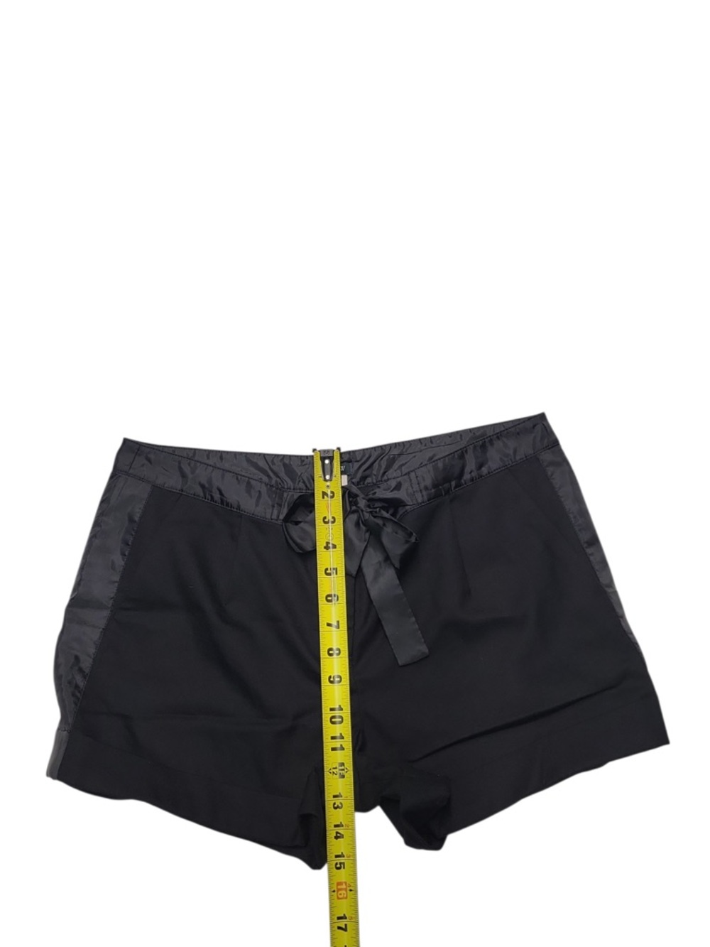 J Crew Black Wool Blend Cuffed Shorts Women's Size 14‎ With Pockets - Picture 3 of 6
